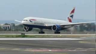 British Airways Boeing 772 taking off rwy 26 at Ben Gurion airport-Israel