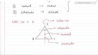 Triangle Center | Centroid, Incenter, Circumcenter, Orthocenter | Euler's Line of Triangle Concept