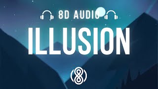 Dua lipa • Illusion🎧8D Audio🎧 | (Lyrics)