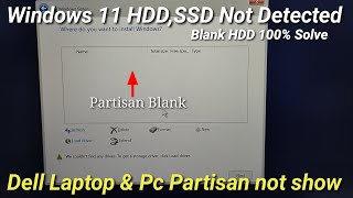 How To Fix Dell Laptop & Pc Hard Drive Not Detected Windows 11, SSD, HDD not Detected win 11