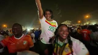 ABIDJAN ON FIRE AS FANS  PARTY HARD