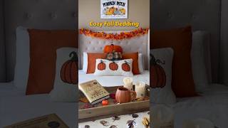 Fall home decor! Love this cozy bedding 🍂🧡 #fallhomedecor #falldecorating #fall2024