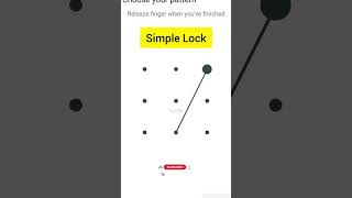 Simple pattern lock #shorts #viral #pattern