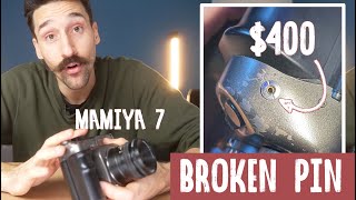 Fixing Mamiya 7 broken trigger pin for free ($400 otherwise)