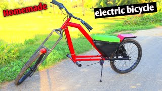 how to make electric chopper bike at home/ MC Crazy Subrata