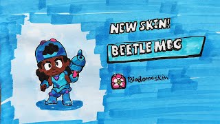 Beetle Meg but In Real Life | Biodome skin  #brawlstars #inspirationbs