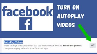 How To Turn On Auto Play Videos On Facebook Laptop/PC (2024)