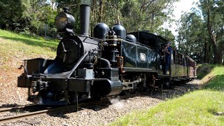 Chasing 8A at Puffing Billy