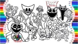 Poppy Playtime CHAPTER 3 Coloring Pages / How to Color All New Bosses and Monsters / NCS MISIC