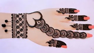 Heart shape eid special mehndi design | Back hand mehndi design | Bridal mehndi | Mehndi design