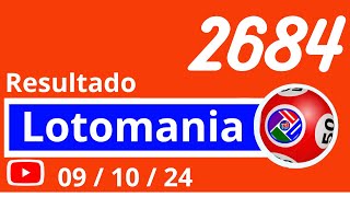 Lotomania 2684 - Resultado da Lotomania de Hoje Concurso 2684