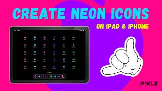 Create Your Own Neon Icons For iPad & iPhone Using Siri Shortcuts!