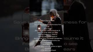 The Darkness Poem - by The Blonde Poet