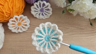 📌Super easy crochet😍kolay örgü motif yap💯#crochet #knitting #amigurumi