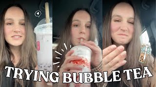 Trying Bubble Tea for the First Time