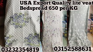 USA Export Quality Bed Spread 650 per KG #youtube #video #viralvideo