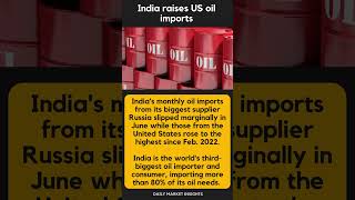 Oil Imports from US increased!