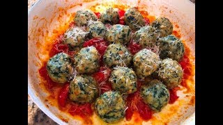 Ricotta Spinach Gnudi - Mary'sKitchenMtl