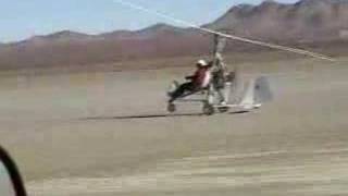 Gyro crow hopping at El Mirage