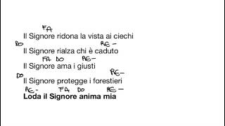 Loda il Signore anima mia. Salmo XXVI Dom. Ordinario C