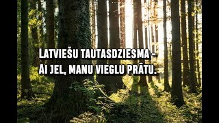 Ai jel, manu vieglu prātu - Latviešu tautasdziesma (AR VĀRDIEM)