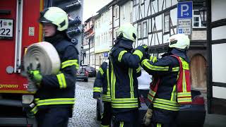 St.-Sixti-Kirche in Flammen - Retter proben in Northeim den Ernstfall bei Alarmübung