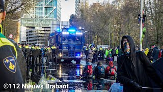 (GRIP1) hulpdiensten massaal ingezet bij demonstratie van Extinction Rebellion op  A12 bij den haag