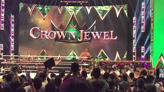 Fans greeting to Brock Lesnar - WWE Crown Jewel 2021