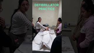 USE OF DEFIBRILLATOR || DEFIBRILLATOR PRACTICE || AED || SHOCK || CPR || ACLS