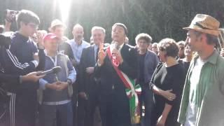 Renzi all'inaugurazione del Community Garden 'Orti diPinti'