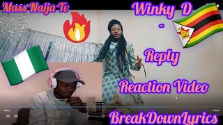 Winky D - Relpy (Reaction Video & BreakDown Lyrics) Nigeria 🇳🇬 React To Zimbabwe 🇿🇼 Reply!!!🥰