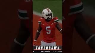 Ray Ray Joseph gets behind the secondary for six! #collegefootball25 #collegefootball #Miami