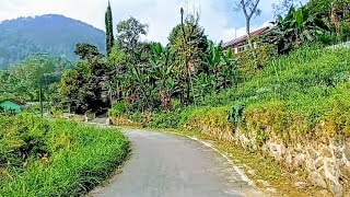 Suasana Damai Desa Asri Yang Indah Di Perbukitan Lereng Lawu Tawangmangu Indonesia