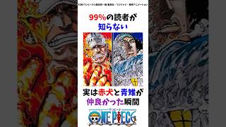 99%の読者が知らない 赤犬と青雉が仲良しだった瞬間#ワンピース #最新話 #onepiece #アニメ