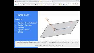 OpenStax Calculus 3 - 2.5 Equations of Lines and Planes in Space (Part 2)