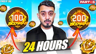 200 Booyah Streak😲 Challenge WIthout Gun Skin 🤦‍♂️ || 100 Streak  टूट गयी😭| Cs Rank | part 5