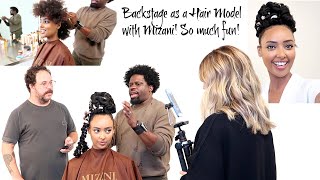 I was a Hair Model for a Celebrity Hairstylist! Behind the Scenes at MIZANI Hair Shoot! VLOG