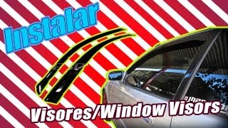 Instalar Window Visors - Civic Coupe 2000