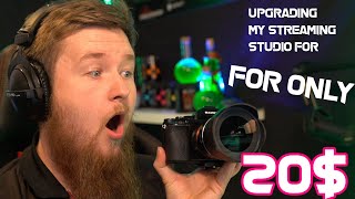 How to upgrade your stream camera for less than 20$ - and how i updated my streaming studio