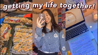 GETTING MY LIFE TOGETHER! productive day vlog: a reset day! getting my life together for new week :)