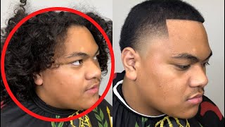 Big Haircut Transformation 🔥✂️#barber #skit #trim #funny #haircut