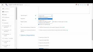 Comment ajouter un bloc rapports personnalisables dans un cours Moodle ?