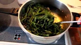 How we prepare sea fennel (rock samphire scrithmum - κριταμο) in Cyprus