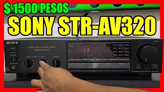 Amplificador RECEIVER SONY STR-AV320 (video de funcionamiento para su venta) #vendido