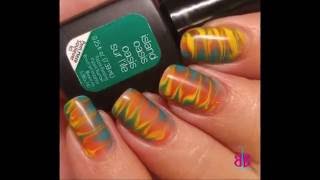 Drag Marble Gel Nails