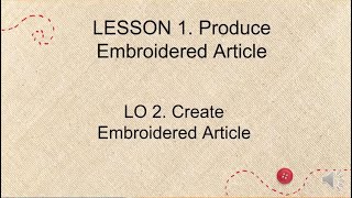 Produce and Create Embroidered Article || Grade 7 TLE || Quarter 3 Week 3