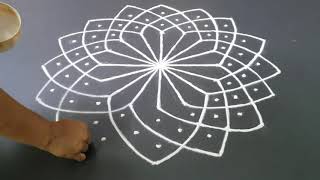 Karthigai Deepam Kolam|Karthigai Kolam|Friday Kolam|Festival Kolam|Freehand Rangoli|Kolam/Rangoli