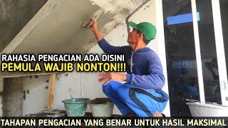 CARA MENGACI DAK TANGGA COR YANG BENAR-GAK BIKIN LEHER JADI PEGAL