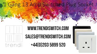 Unboxing the Trendi Switch decorative 1 Gang 13 Amp Switched Plug Socket  (ART- SKT13)