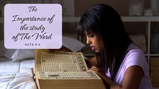 The Importance Of The Study of The Word